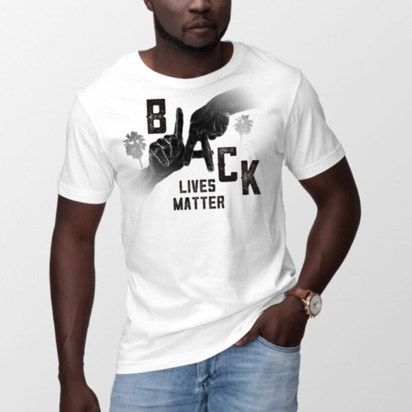 BLM LA Hand Sign White